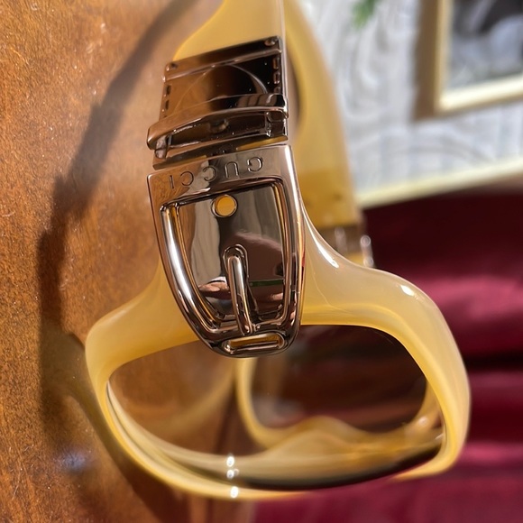 GUCCI SUNGLASSES Ivory brown colour - Picture 3 of 10